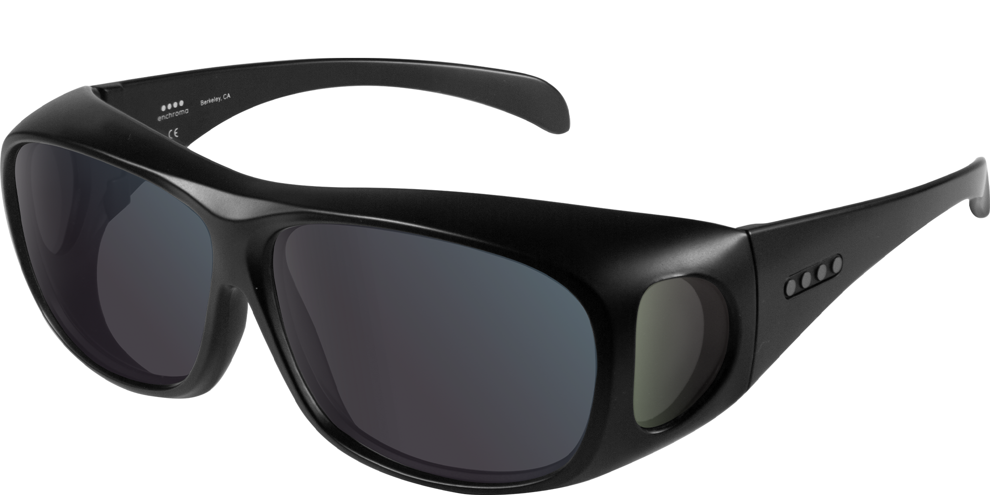 Altavista Fitover Matte Black Polarised Deutan Plano