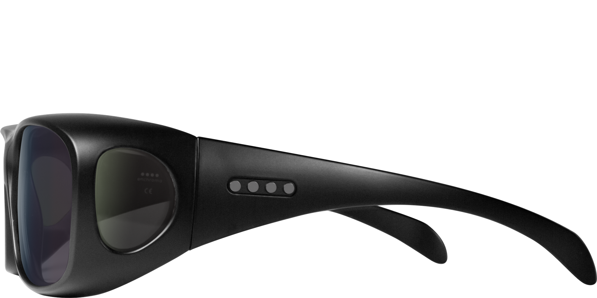 Altavista Fitover Matte Black Polarised Deutan Plano