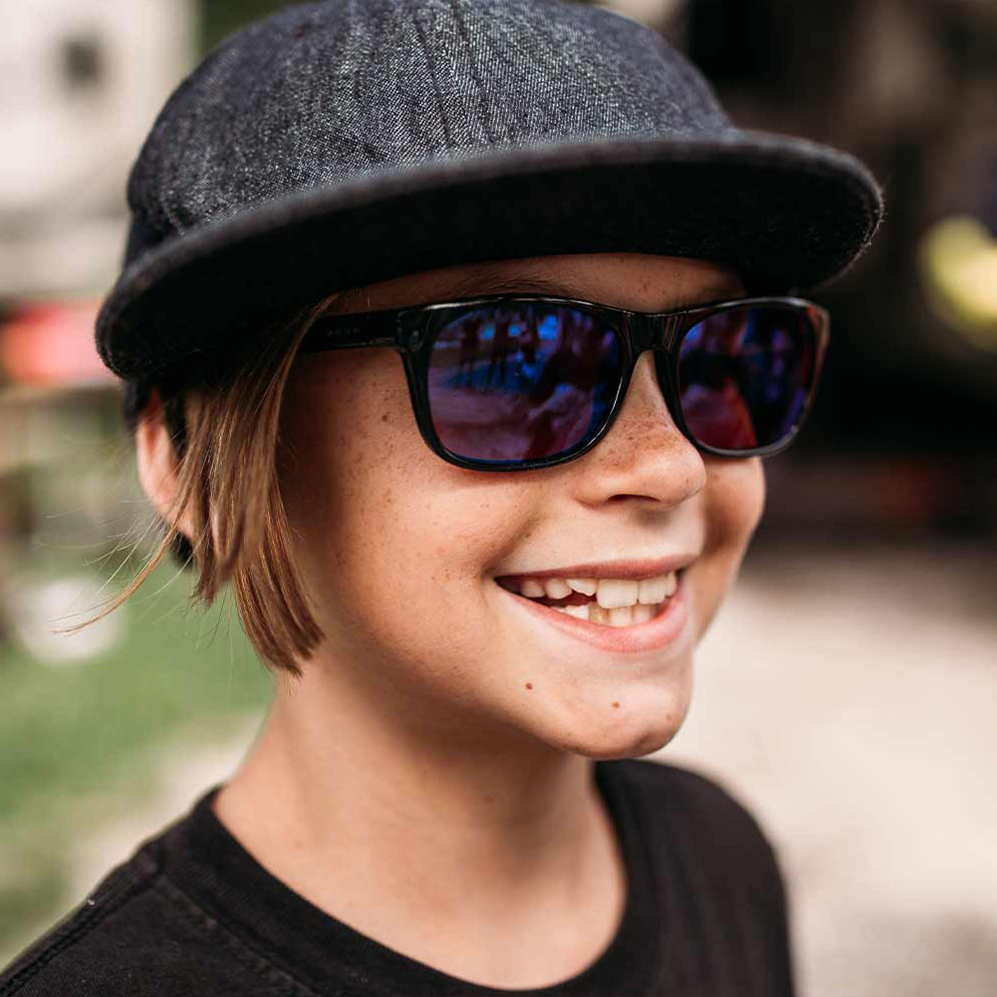 California Black Polarised Deutan Plano